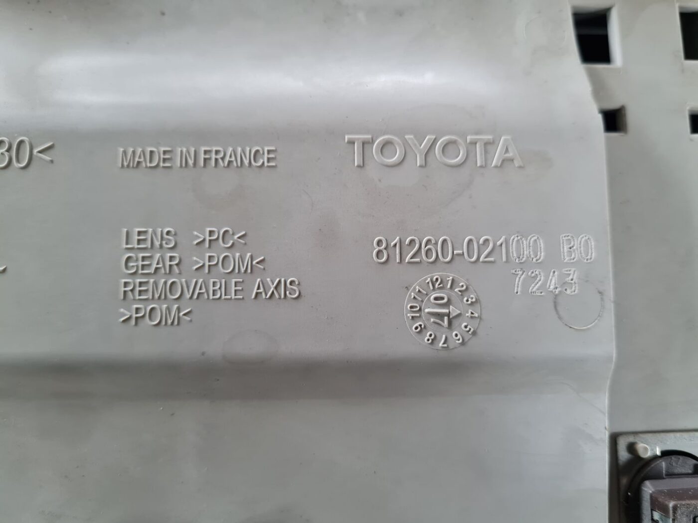 Salona apgaismojuma panelis priekš TOYOTA AURIS 2007 4 Salona apgaismojuma panelis priekš TOYOTA AURIS 2007