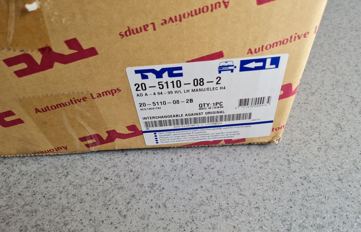 Priekšējais kreisais lukturis priekš NEW AND USED CAR SPARE PARTS 3 Priekšējais kreisais lukturis priekš NEW AND USED CAR SPARE PARTS