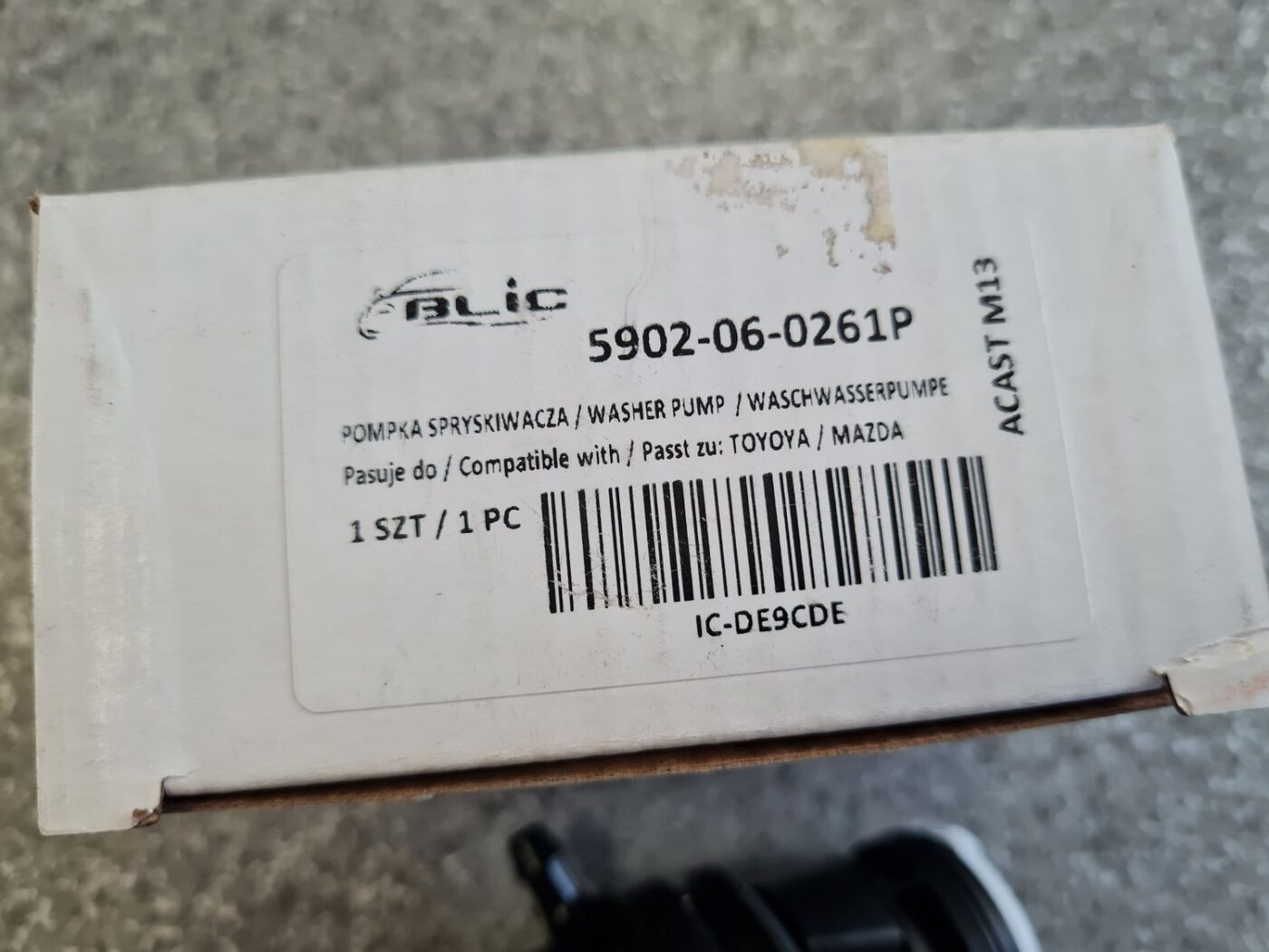 Mazgātāja šķidruma sūknis priekš