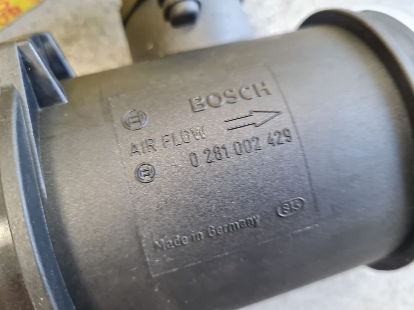 Gaisa plūsmas mērītājs priekš 4 Gaisa plūsmas mērītājs priekš