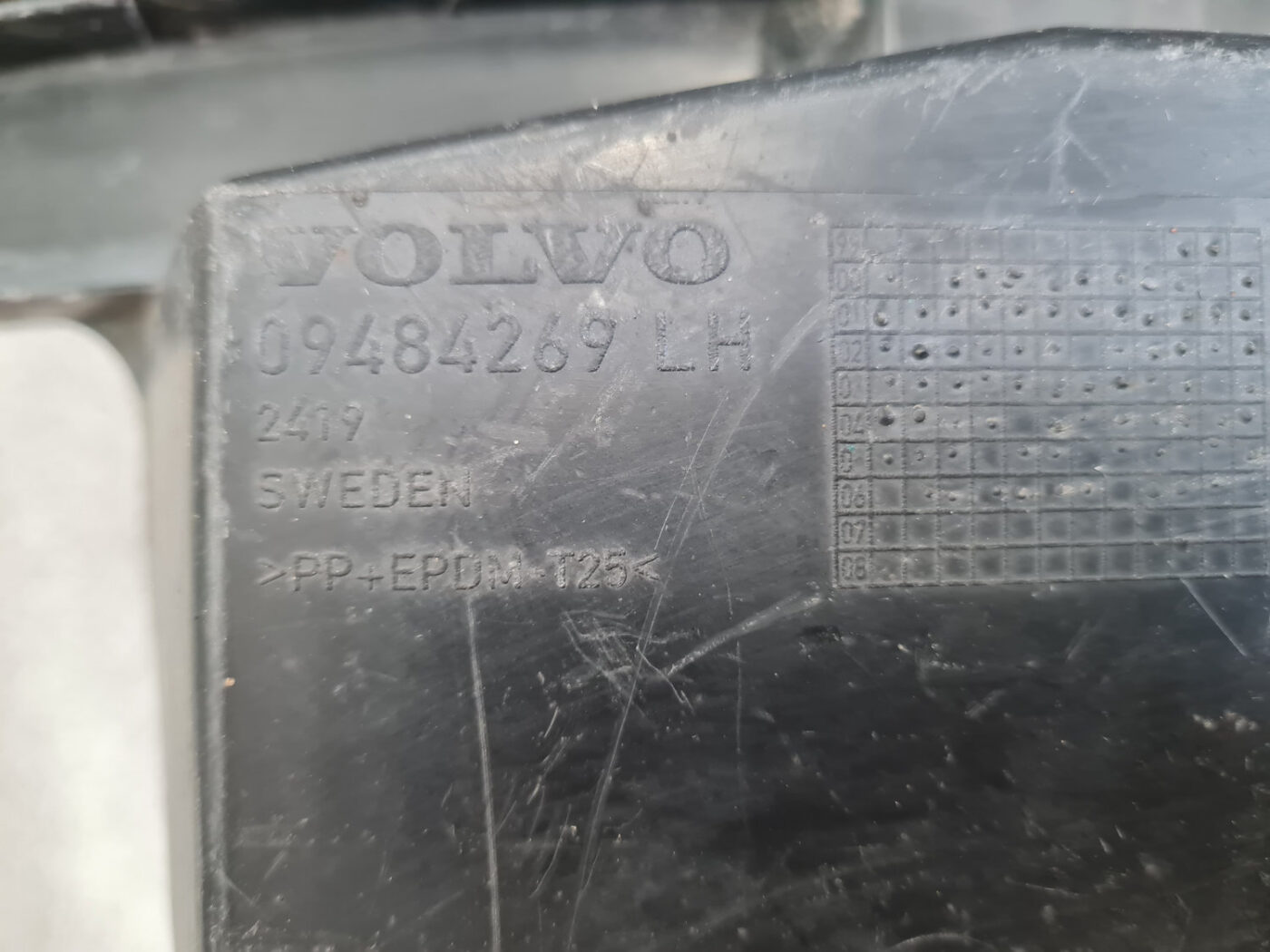 Priekšēja bufera kronšteins priekš VOLVO XC70 2007 3 Priekšēja bufera kronšteins priekš VOLVO XC70 2007