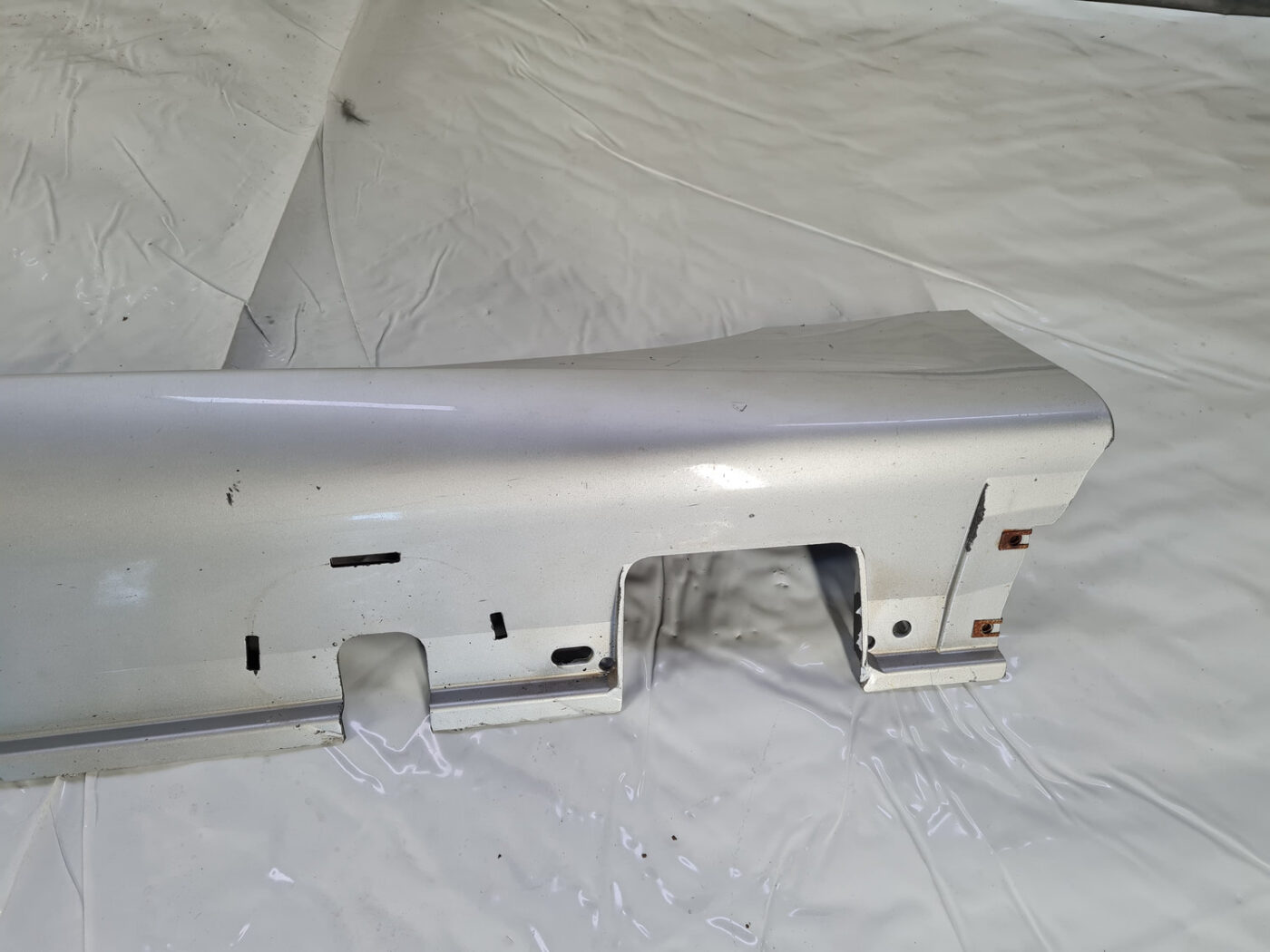 Ārēja sliekšņa kreisa uzlika priekš BMW 530D E61 2006 TOURING TITANSILVER